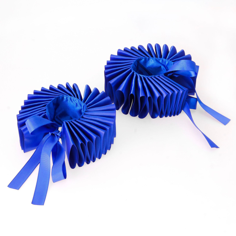 Ručno izrađeni dodaci za ovratnik za Noć vještica s klaunom, šareni ovratnik s raff ovratnikom, umjetnički plisirani lažni ovratnik za maškare