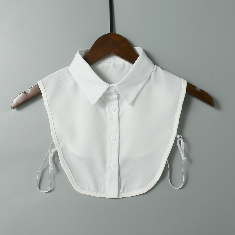 Lažna kragna za žene, svestrana šifonska lažna kragna za jesen i zimu, džemper s ukrasnom kragnom u korejskom stilu, lažna kragna košulje, lažna kragna košulje