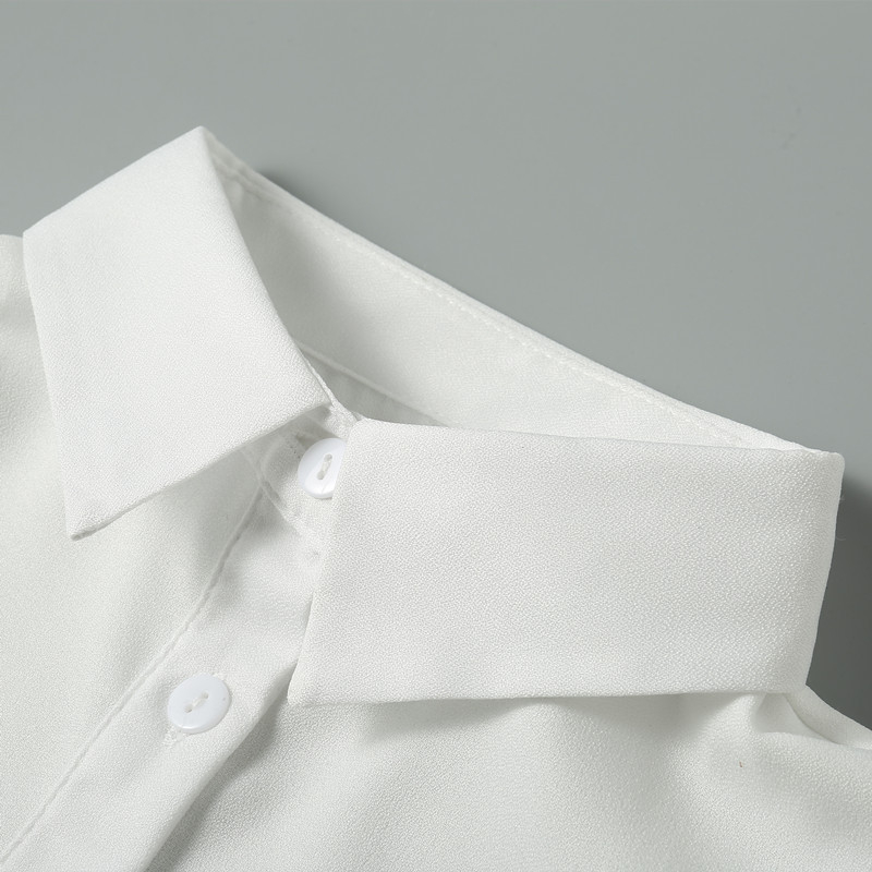 Lažna kragna za žene, svestrana šifonska lažna kragna za jesen i zimu, džemper s ukrasnom kragnom u korejskom stilu, lažna kragna košulje, lažna kragna košulje