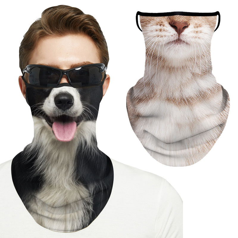 Suvine ratsakõrvade päikesesirm näole päikesekaitse UV loomade poolmask näorätik hingav hulgimüük