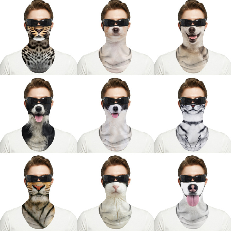 Suvine ratsakõrvade päikesesirm näole päikesekaitse UV loomade poolmask näorätik hingav hulgimüük