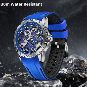 Õõnes mehaaniline käekell meestele, hulgimüügi piiriülene väliskaubandus, populaarne moeetendus, suure numbrilauaga helendav käekell Generation