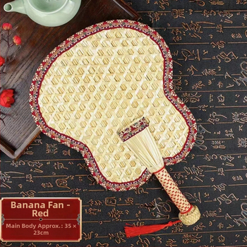 σε απόθεμα χονδρικής καλοκαιρινό χειροποίητο ανεμιστήρα από άχυρο σιταριού απωθητικό κουνουπιών με δροσερό μοτίβο, ανεμιστήρας από άχυρο σιταριού με στρίφωμα, ανεμιστήρας χειρός