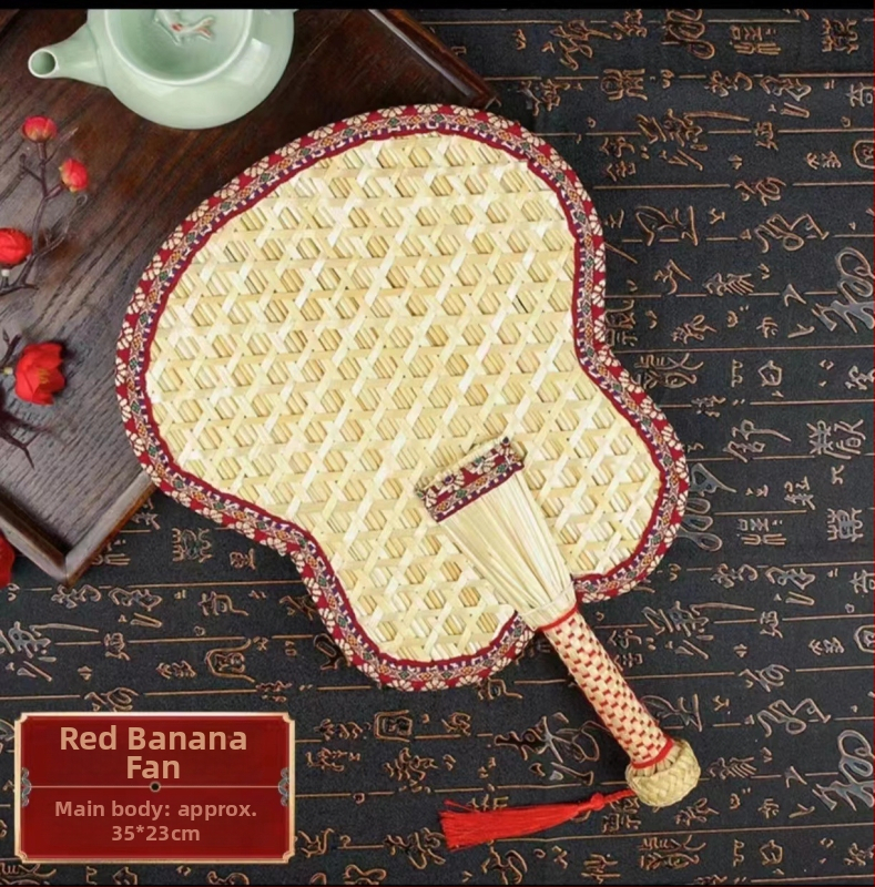 raktáron nagykereskedelmi nyári otthon kézzel készített búzaszalma ventilátor szúnyogriasztó hűvös mintás szegélyezés búzaszalma ventilátor kézi ventilátor