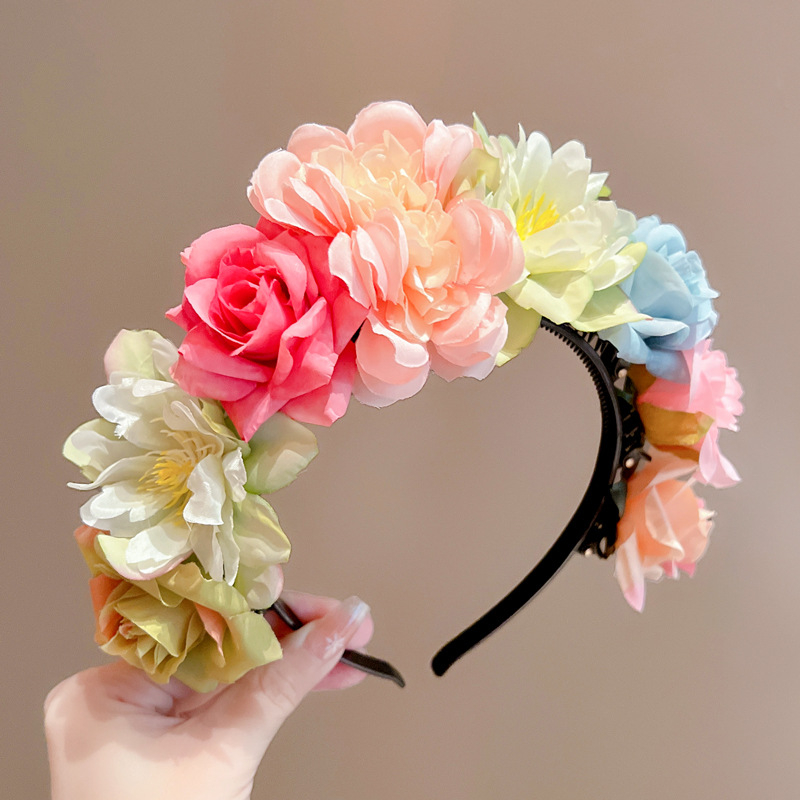 Diákok ballagási szezonbeli előadás kellékei kislány utánzat hajtű virág fejpánt gyermek hanfu koszorú etnikai stílusú új hajdíszek