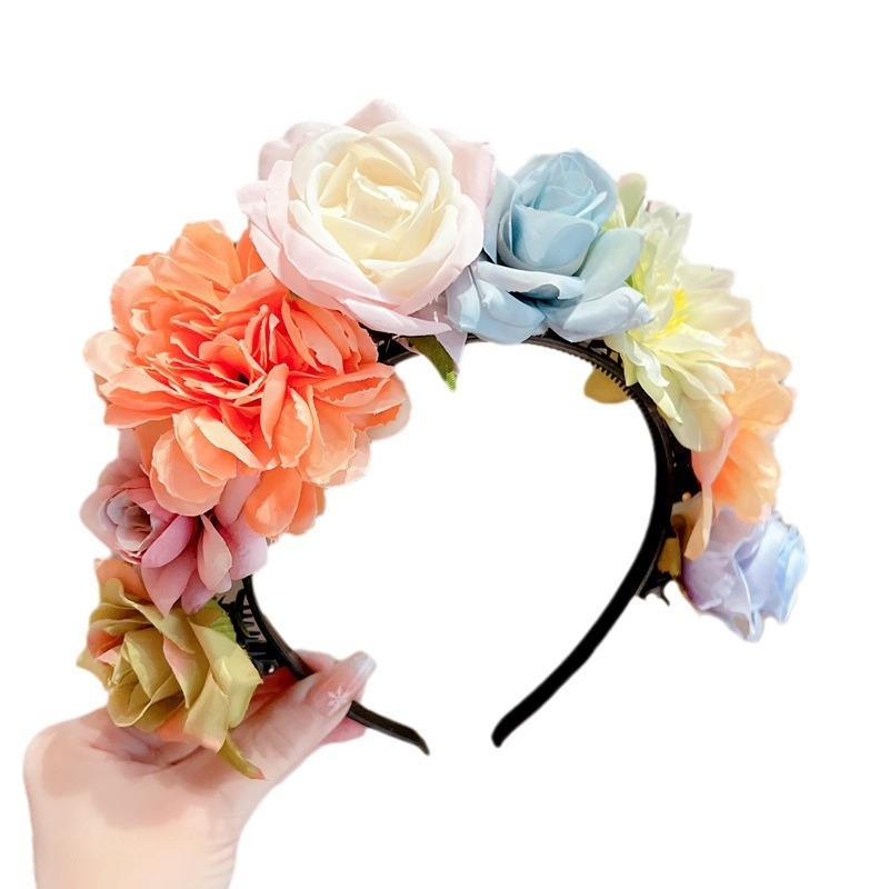 Diákok ballagási szezonbeli előadás kellékei kislány utánzat hajtű virág fejpánt gyermek hanfu koszorú etnikai stílusú új hajdíszek