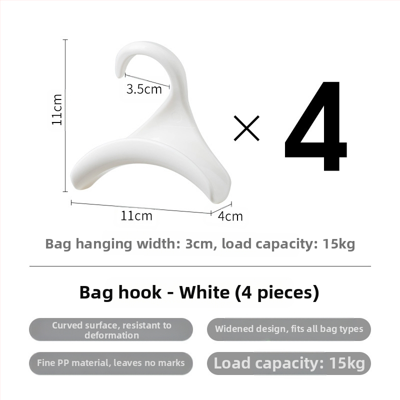 Frost Mountain táska akasztó, íves akasztó, táska nyakkendő, selyemsál, kalaptartó, ruhásszekrény akasztó öv, multifunkcionális akasztó