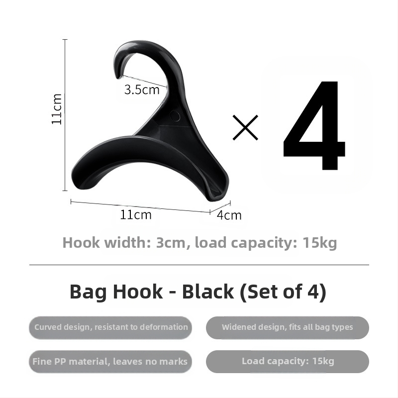 Frost Mountain táska akasztó, íves akasztó, táska nyakkendő, selyemsál, kalaptartó, ruhásszekrény akasztó öv, multifunkcionális akasztó