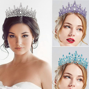 Euroopa ja Ameerika kividega kroonpeakatted AliExpressist, kroonijuukseaksessuaarid, piiriülesed pruudijuuksekroon-juuste kujundamise aksessuaarid