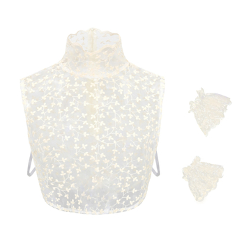 Piiriülene Amazon Retro võrgusilma pitsist tikitud varrukaga pitsist mansett, kvaliteetne väike Chaneli stiilis dekoratiivne käevarrukas