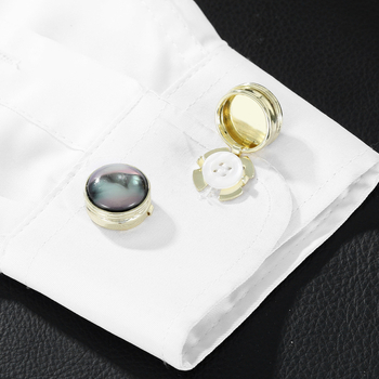 Europa i Sjedinjene Države prekogranične nove modne manžete s mačjim okom i kamenom temperamenta za muškarce i žene, obične ukrasne manžete za košulje