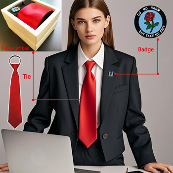 Σετ γραβάτας γυναικών σε διασυνοριακές πωλήσεις, σετ δώρου 2 τεμαχίων, σετ επαγγελματικών επίσημων ρούχων, χωρίς δέσιμο, σφυρήλατη γραβάτα επιφάνειας