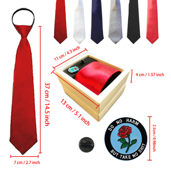 Σετ γραβάτας γυναικών σε διασυνοριακές πωλήσεις, σετ δώρου 2 τεμαχίων, σετ επαγγελματικών επίσημων ρούχων, χωρίς δέσιμο, σφυρήλατη γραβάτα επιφάνειας
