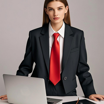 Σετ γραβάτας γυναικών σε διασυνοριακές πωλήσεις, σετ δώρου 2 τεμαχίων, σετ επαγγελματικών επίσημων ρούχων, χωρίς δέσιμο, σφυρήλατη γραβάτα επιφάνειας