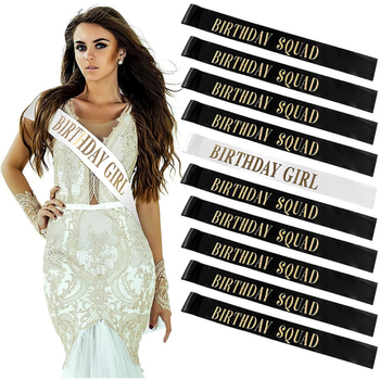 Κορίτσια πάρτι γενεθλίων μαύρο και άσπρο ροζ χρυσό κοστούμι Ding με τιράντες ώμου γενεθλίων girly εθιμοτυπική ζώνη χονδρικής