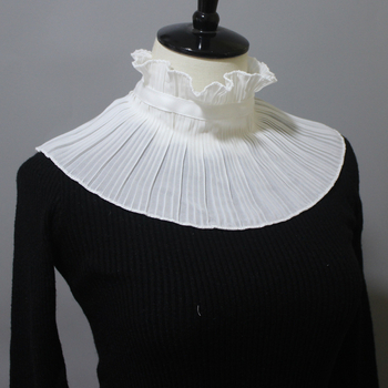 Átnyúló határokon átnyúló, ráncos kendő, rövid, hamis galléros ruha, dekoratív gallérral, hamis gallérral, Amazon AliExpress