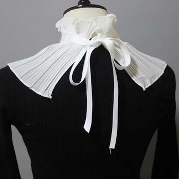 Átnyúló határokon átnyúló, ráncos kendő, rövid, hamis galléros ruha, dekoratív gallérral, hamis gallérral, Amazon AliExpress