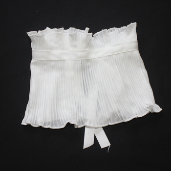 Átnyúló határokon átnyúló, ráncos kendő, rövid, hamis galléros ruha, dekoratív gallérral, hamis gallérral, Amazon AliExpress