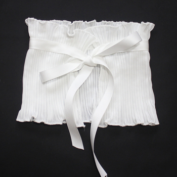 Átnyúló határokon átnyúló, ráncos kendő, rövid, hamis galléros ruha, dekoratív gallérral, hamis gallérral, Amazon AliExpress