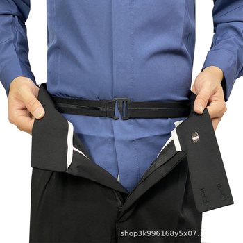 Unisex košulja s neklizajućim jednobojnim remenom, formalni rub košulje, protiv bora, protiv klizanja, steznik s nevidljivim artefaktima, podesiva duljina