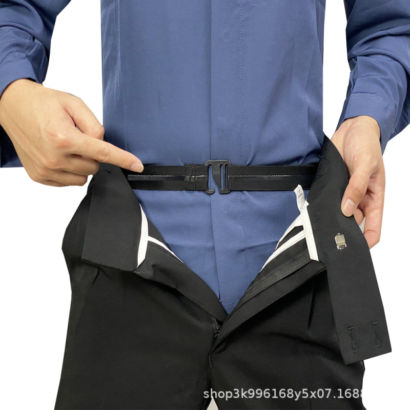 Unisex košulja s neklizajućim jednobojnim remenom, formalni rub košulje, protiv bora, protiv klizanja, steznik s nevidljivim artefaktima, podesiva duljina