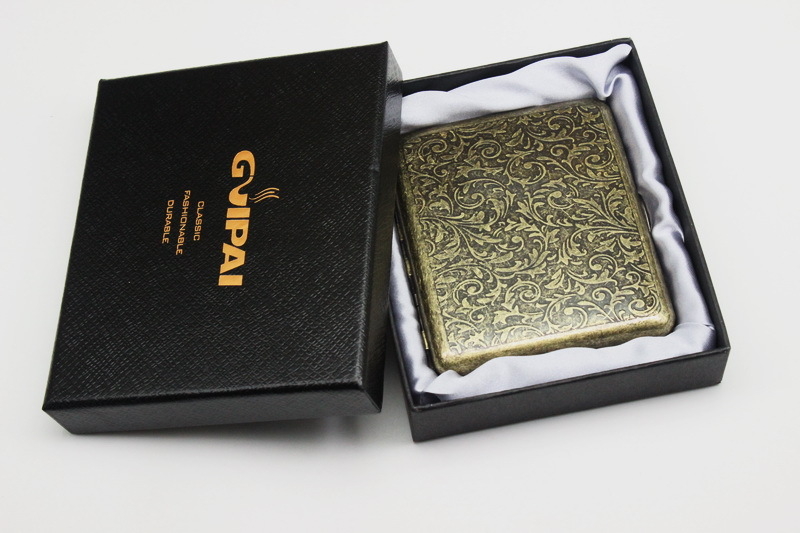 Butiik iidne hõbedane Tang rohi 20 metallist rauast klambriga kinkekarbis sigaretikarbi hulgimüügi logoga reklaamkingitus sigaretikarp