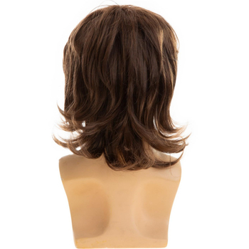 2024. aasta uus meeste parukas, moodne mullet-pea kujuga ärimeeste juustest, kõrge temperatuuriga siidist keemilisest kiust peakate laos.