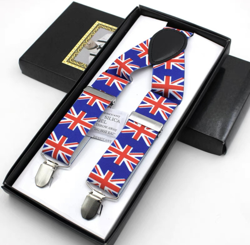 Határokon átnyúló pántos klipsz 3.5 férfi öltönynadrág rugalmas pánt felnőtt férfi pántos háromkapcsos jacquard szalagpánt