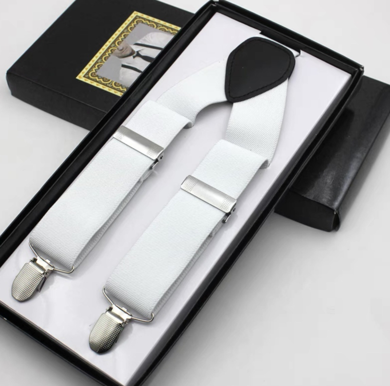 Határokon átnyúló pántos klipsz 3.5 férfi öltönynadrág rugalmas pánt felnőtt férfi pántos háromkapcsos jacquard szalagpánt