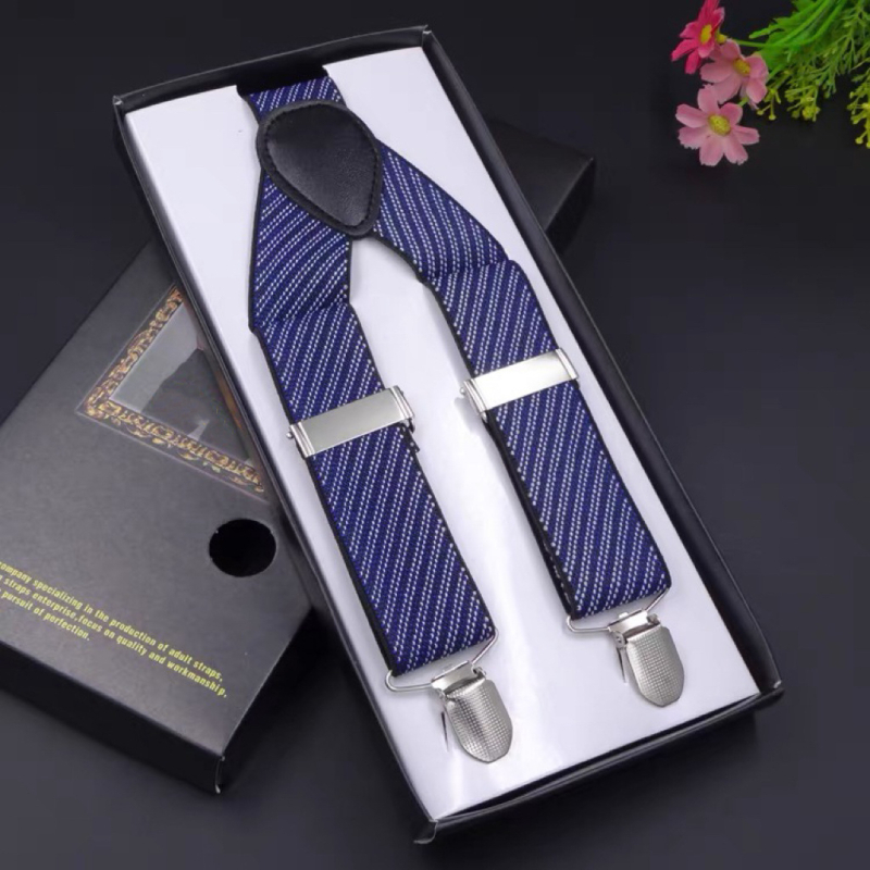 Határokon átnyúló pántos klipsz 3.5 férfi öltönynadrág rugalmas pánt felnőtt férfi pántos háromkapcsos jacquard szalagpánt