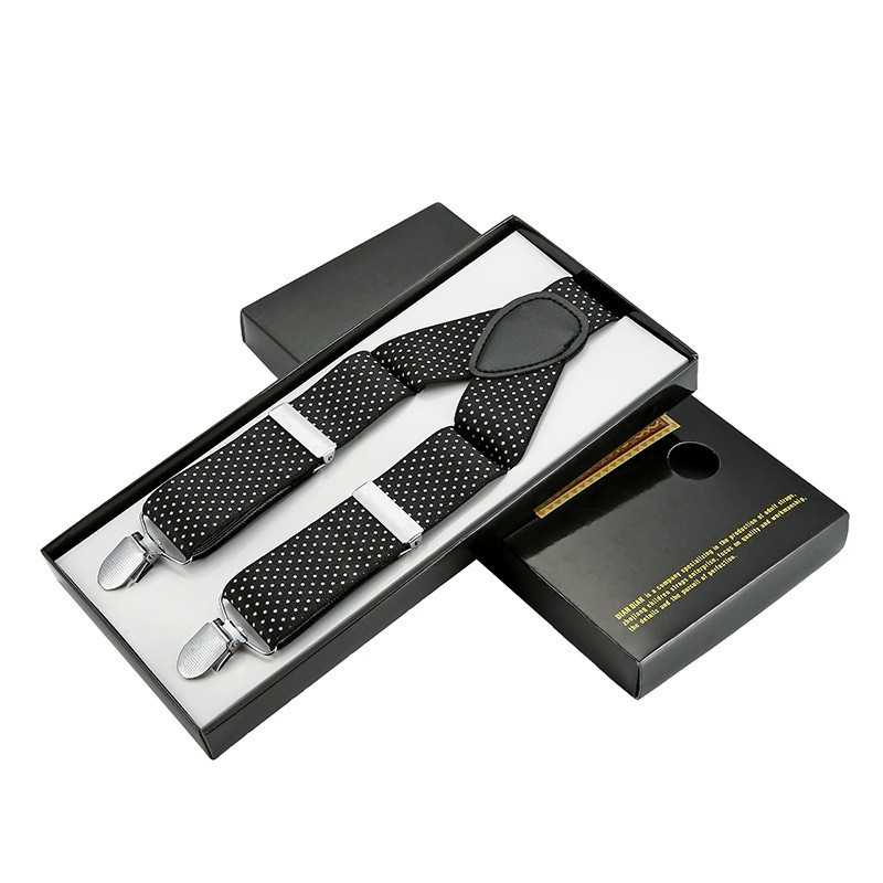 Határokon átnyúló pántos klipsz 3.5 férfi öltönynadrág rugalmas pánt felnőtt férfi pántos háromkapcsos jacquard szalagpánt