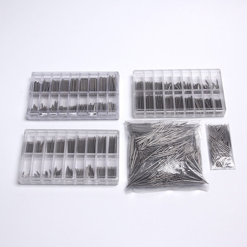 Инструменти за ремонт на часовници, аксесоари за часовници, свързващ вал от неръждаема стомана, суров, в кутия, 360° сурови щифтове за уши