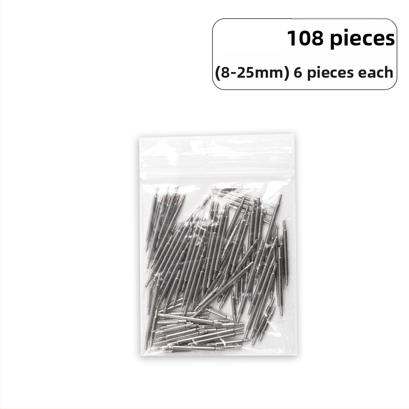 Инструменти за ремонт на часовници, аксесоари за часовници, свързващ вал от неръждаема стомана, суров, в кутия, 360° сурови щифтове за уши