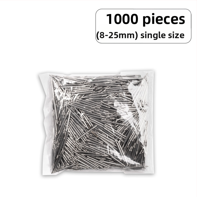 Инструменти за ремонт на часовници, аксесоари за часовници, свързващ вал от неръждаема стомана, суров, в кутия, 360° сурови щифтове за уши