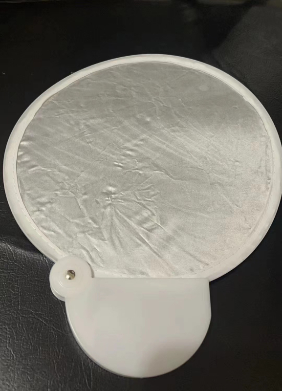 Eredeti rajzfilm összecsukható ventilátor, aranyos mini szövetből készült hordozható ventilátor, ünnepi ajándék fogantyúval, kerek ventilátor