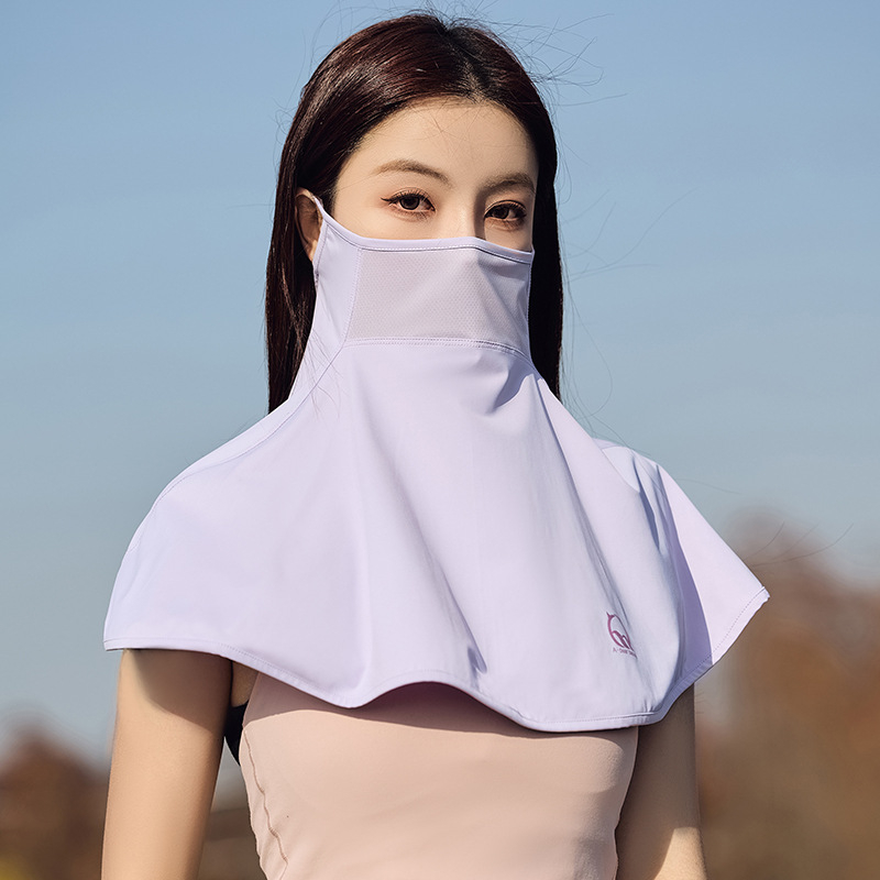 Nyári naptej, jég, selyem, női, UV-védő maszk, napellenző, lélegző, lovaglófátyol, jég, férfi maszk