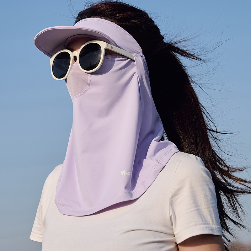 Nyári naptej, jég, selyem, női, UV-védő maszk, napellenző, lélegző, lovaglófátyol, jég, férfi maszk