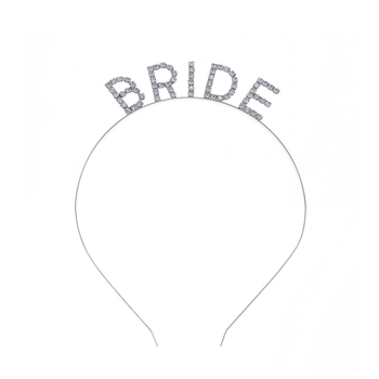 Piiriülene uus isetehtud pulma-PRUUDI tähega juuksepael Euroopa ja Ameerika peofestivali kividega juukseaksessuaarid täiskasvanutele ja lastele juuksepael