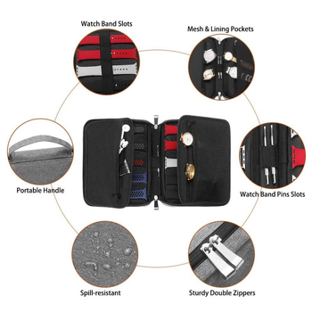 „Amazon“ tarpvalstybinis karšto pardavimo 20 lizdų laikrodžių dirželių laikymo krepšys nešiojamas duomenų kabelio laikymo krepšys