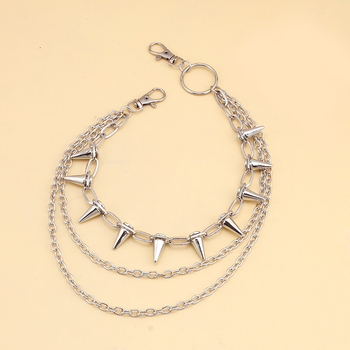 Euroopa ja Ameerika piiriülesed ehted Hip-hop Punk Metallneetidega mitmekihiline vöökett Trendikas lahe kleit Teksad Aksessuaarid Püksid Kett