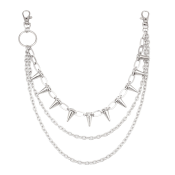 Euroopa ja Ameerika piiriülesed ehted Hip-hop Punk Metallneetidega mitmekihiline vöökett Trendikas lahe kleit Teksad Aksessuaarid Püksid Kett