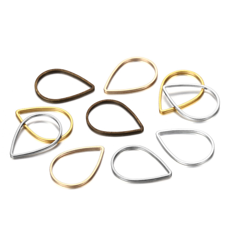 Variniai korėjietiški minimalistiniai geometrinių figūrų auskarai, pakabukas, K aukso vandens lašo „pasidaryk pats“ papuošalų aksesuarai, didmeninė prekyba