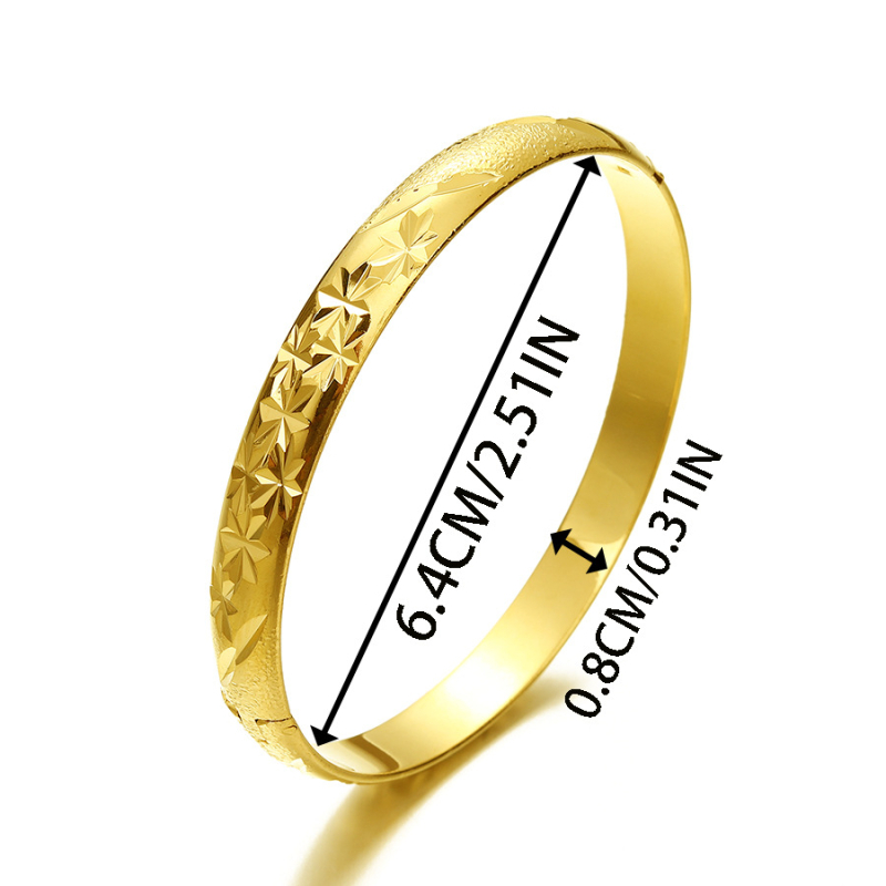 Βραχιόλι με αστέρι 24 καρατίων επιχρυσωμένο με χρυσό και ανοιγόμενο σχέδιο, με σχέδιο από το Ντουμπάι, για γυναίκες από την Ευρώπη και την Αμερική, ευέλικτα κοσμήματα