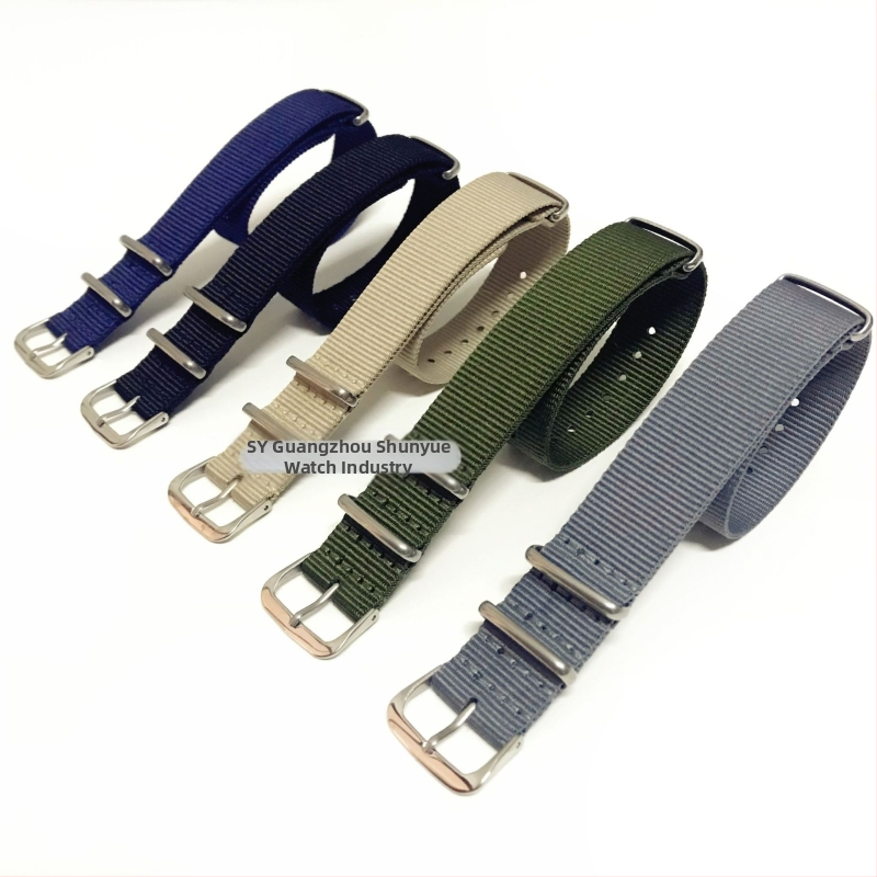 Ceas universal cu trei inele din material nailon, cu o varietate de culori, mărimi multiple, stil casual la modă, pentru băieți și fete.