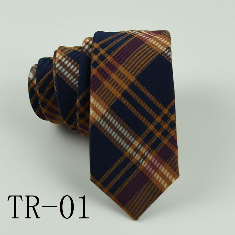 Vyriška madinga kasdienio, preppy stiliaus mokyklinė uniforma, korėjietiško stiliaus, siaura, 6 cm medvilninė languota kaklaraiščio pakuotė, gamintojo paruošta sandėlyje