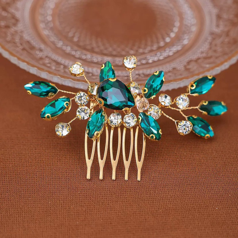 Tehase hulgimüük pruudi juuksekamm juuksekamm rhinestone pruudi peakate pulmaehted loominguline