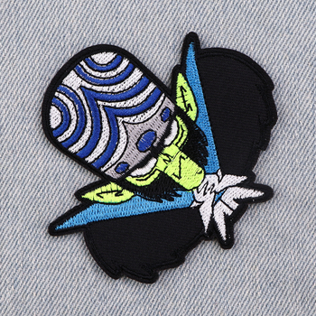 Animacinių filmukų stebuklingi anime siuvinėjimo pleistrai drabužiams ir krepšiams, universalūs su karšto lydymo lipniu pagrindu