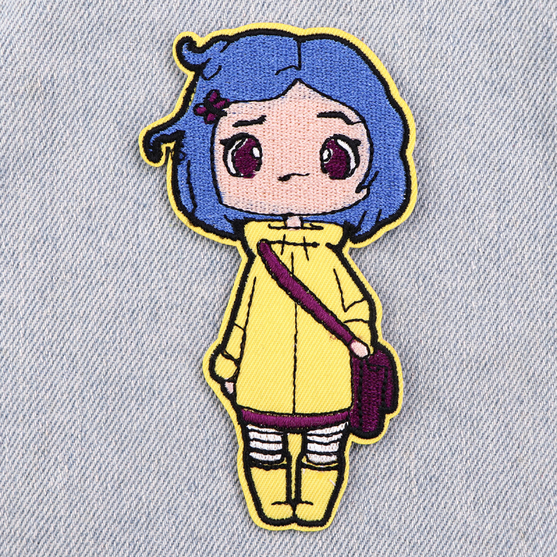 Animacinių filmukų stebuklingi anime siuvinėjimo pleistrai drabužiams ir krepšiams, universalūs su karšto lydymo lipniu pagrindu