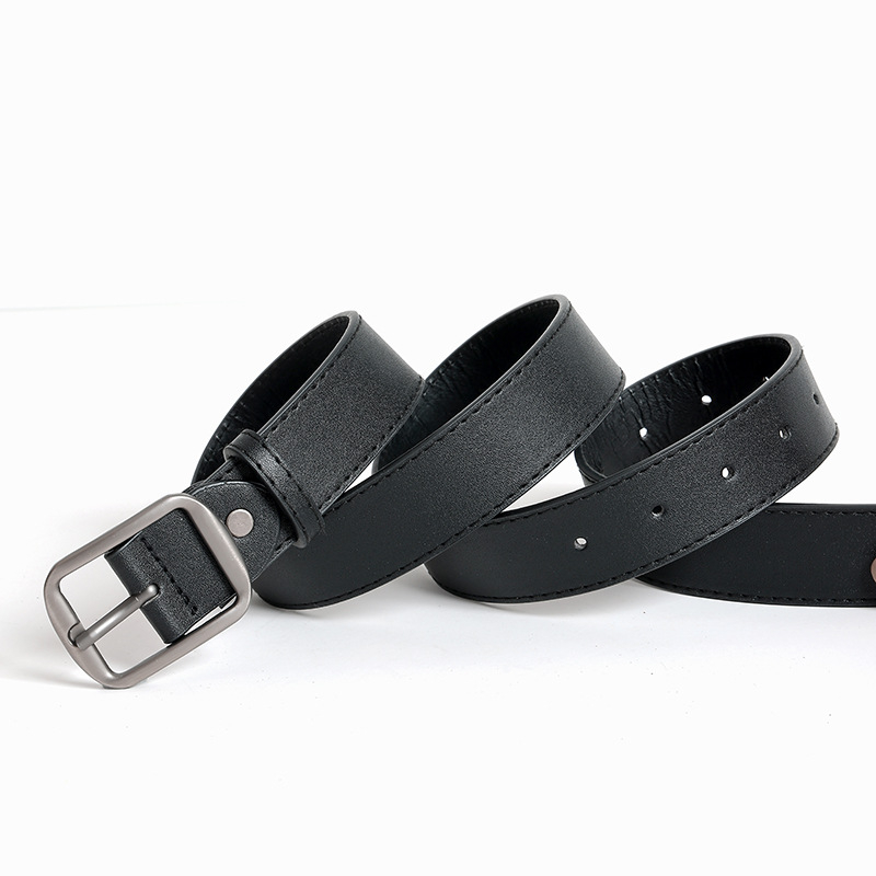 Internetes híresség luxus öv retro sokoldalú farmer dekoráció diák matt ezüst nadrágöv unisex öv