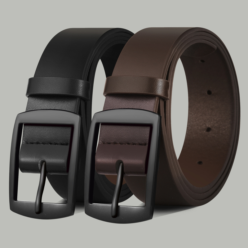 Új férfi fém tűs csatos öv, divatos, lezser, egyszerű öv, mindenhez illő tűs csatos dekoratív farmeröv férfiaknak